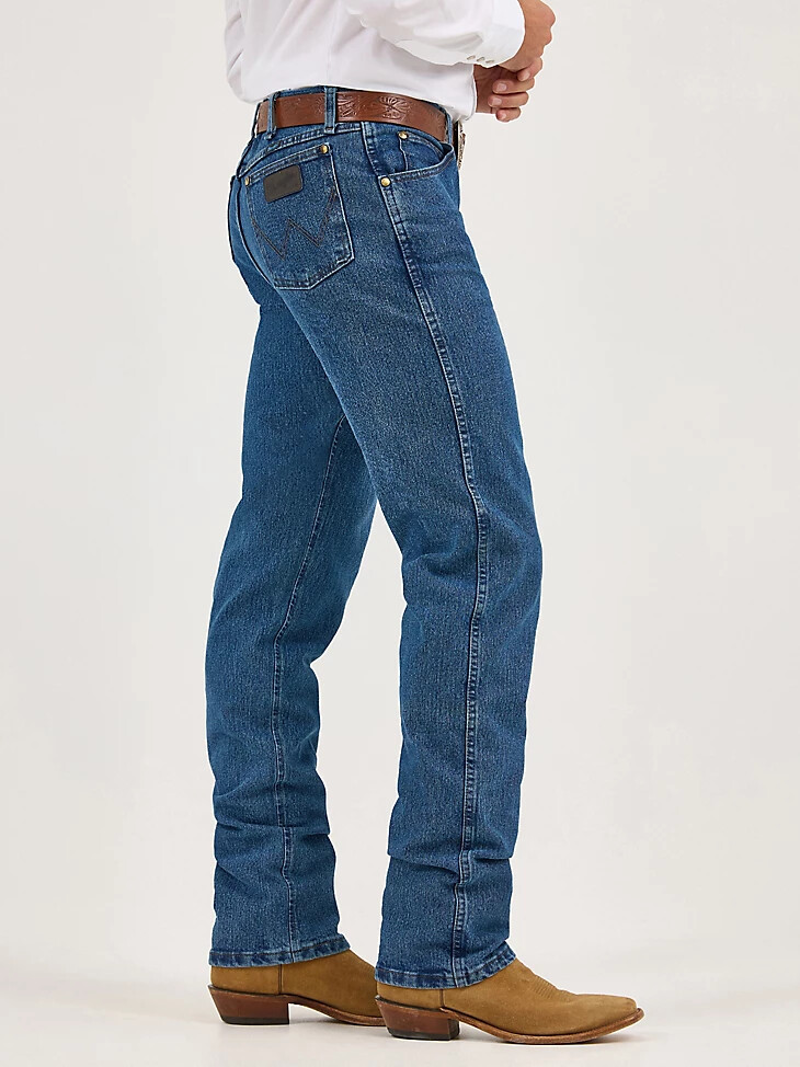 premium performance cowboy cut advanced comfort feuchtigkeitsableitende regular fit jeans vintage stone