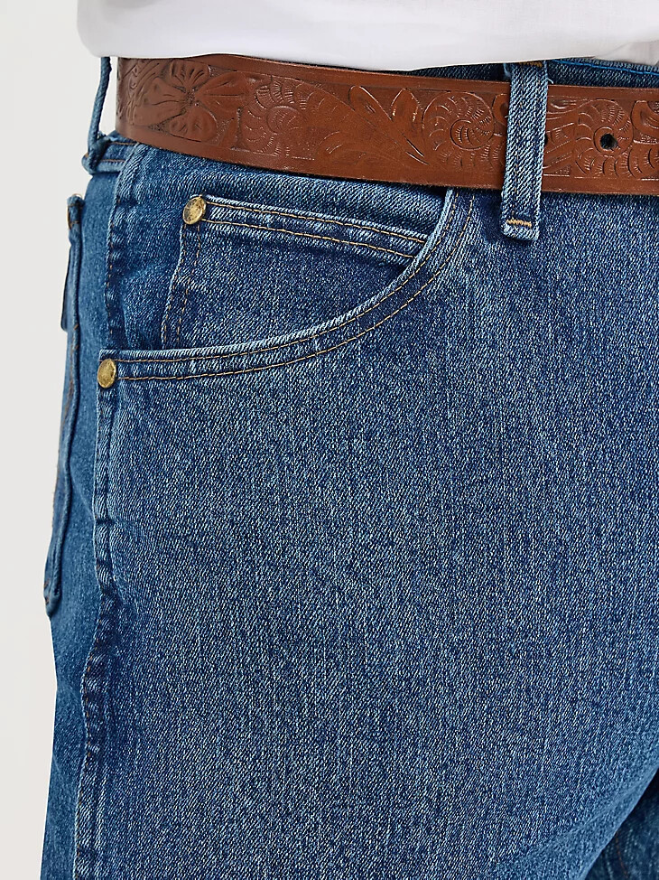 premium performance cowboy cut advanced comfort feuchtigkeitsableitende regular fit jeans vintage stone