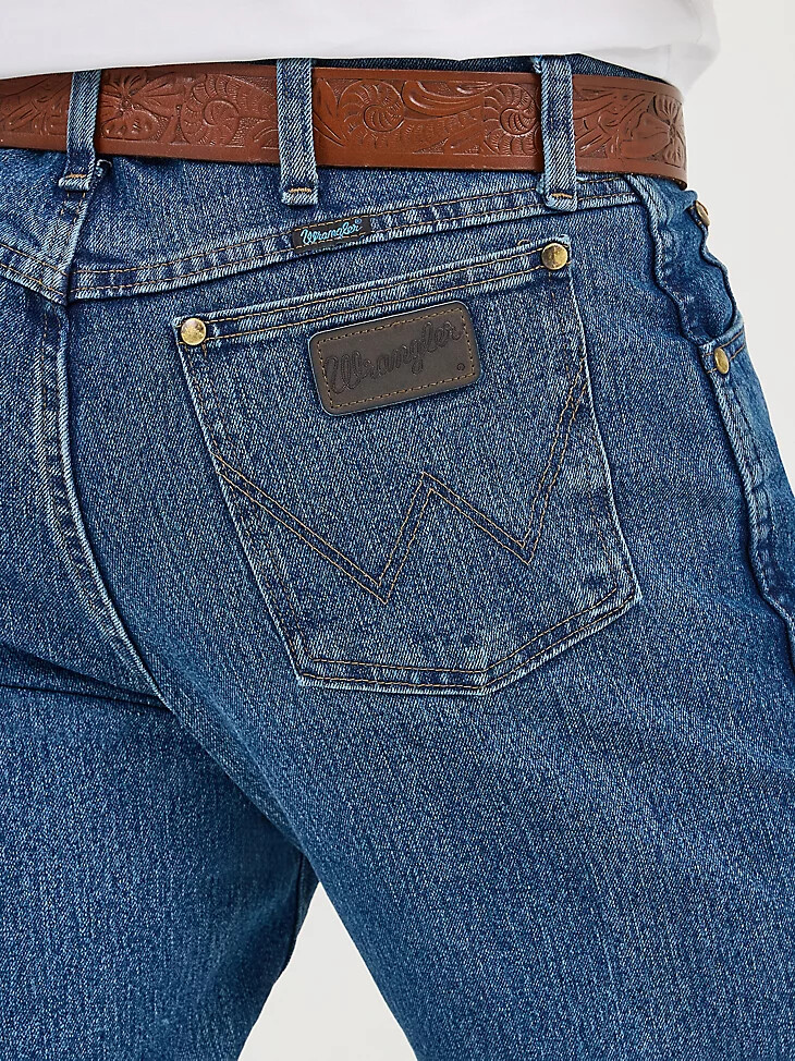 premium performance cowboy cut advanced comfort feuchtigkeitsableitende regular fit jeans vintage stone