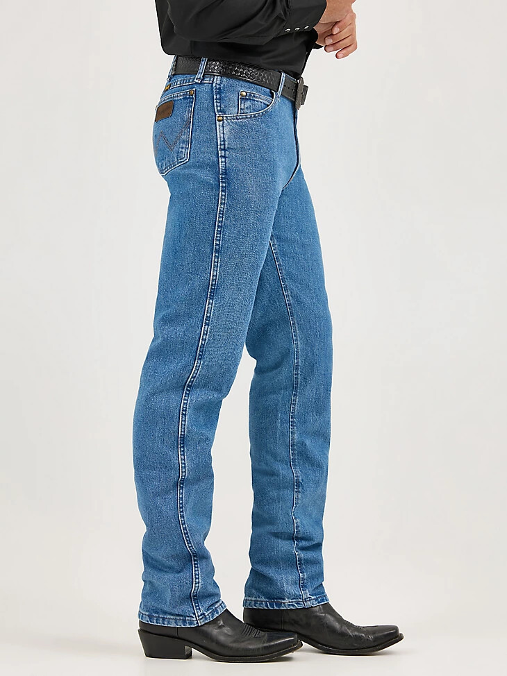 premium performance cowboy cut regular fit jeans stonewash