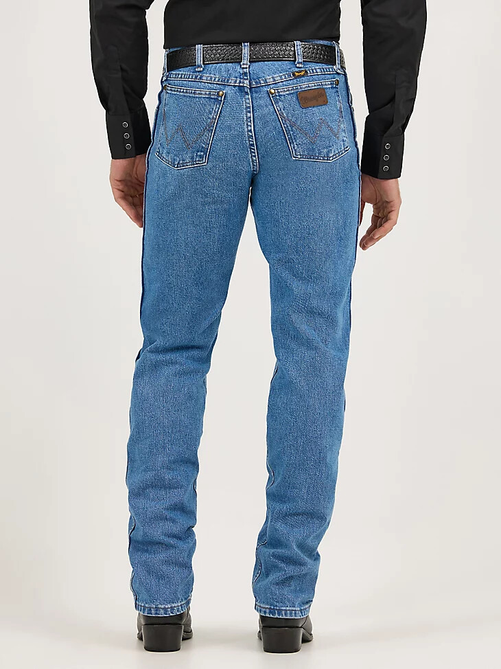 premium performance cowboy cut regular fit jeans stonewash