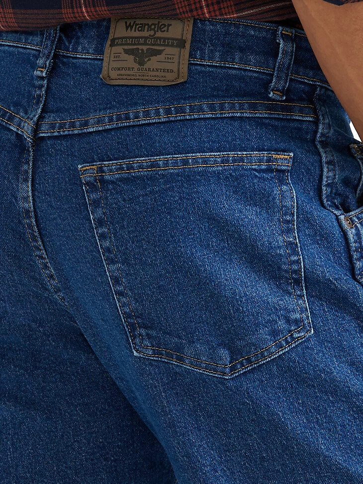 wrangler comfort solutions series comfort fit jeans dark flex