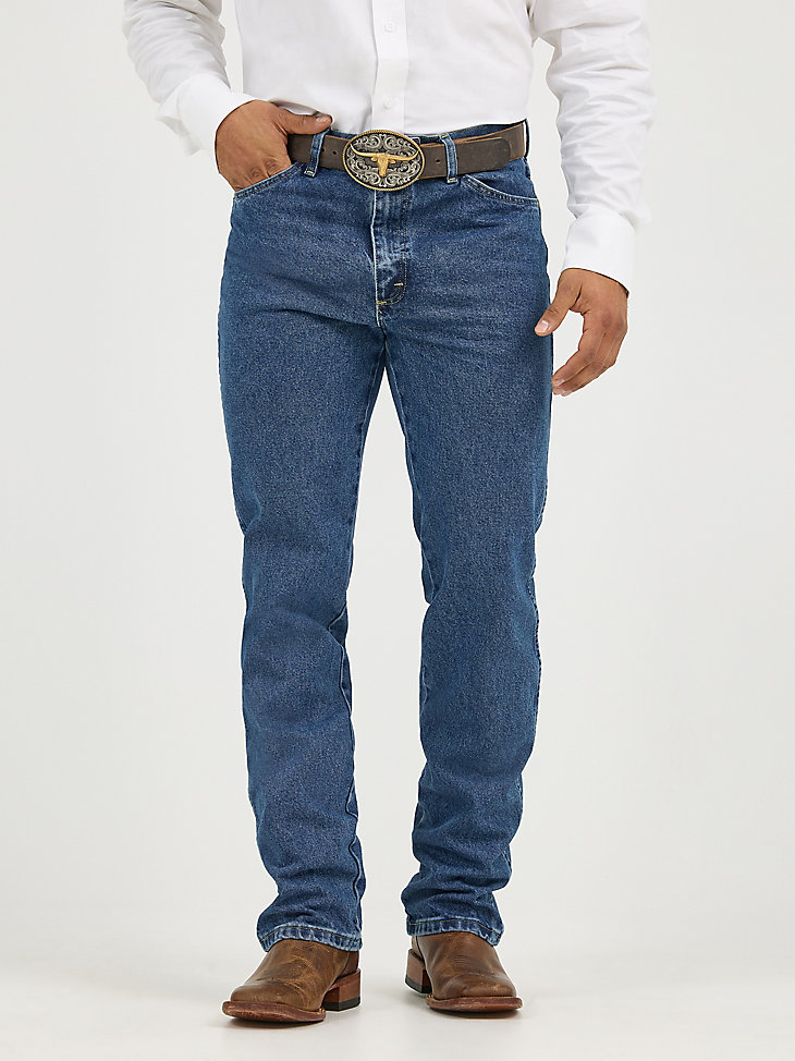 george strait cowboy cut slim fit jeans schwerer stone denim