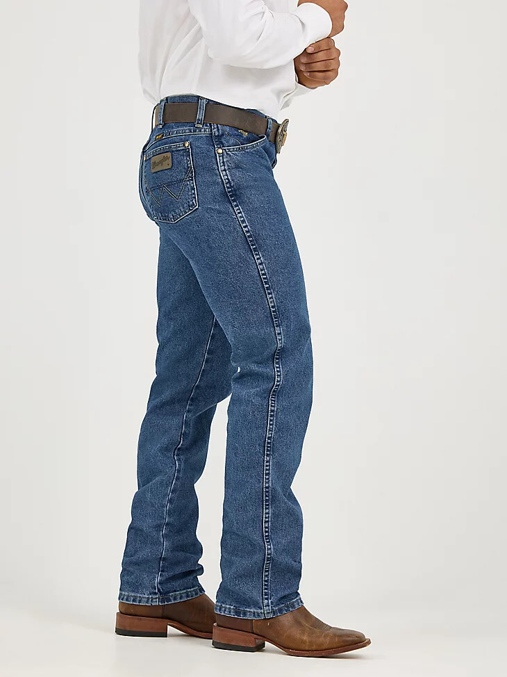 george strait cowboy cut slim fit jeans schwerer stone denim