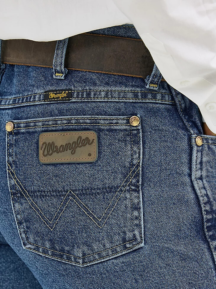 george strait cowboy cut slim fit jeans schwerer stone denim