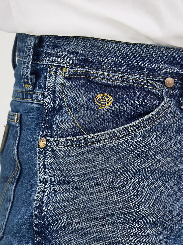 george strait cowboy cut slim fit jeans schwerer stone denim