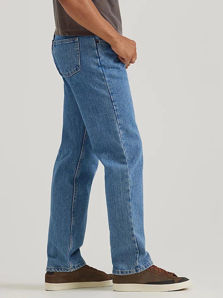 wrangler five star premium denim relaxed fit jeans stone bleach