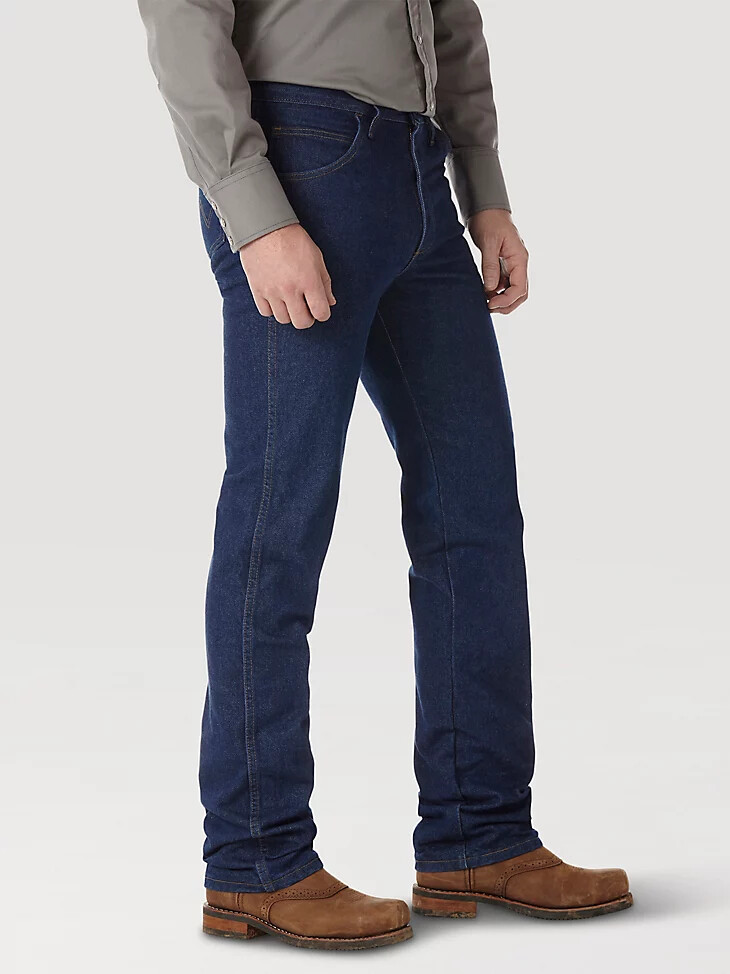 wrangler fr flammhemmende slim fit jeans vorwäsche
