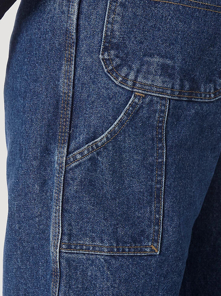 wrangler fr flammhemmender riggs carpenter jeansblauer denim
