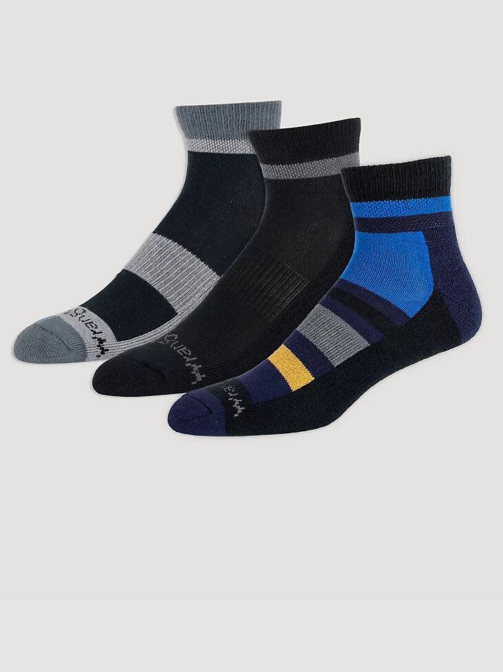 herren-outdoor-knöchelsocken 3er-pack marineblauschwarz