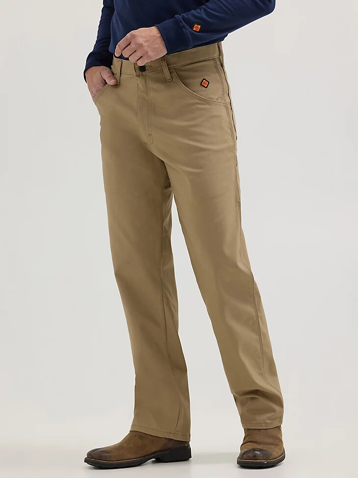 wrangler fr flammenhemmende riggs zimmermannshose khaki