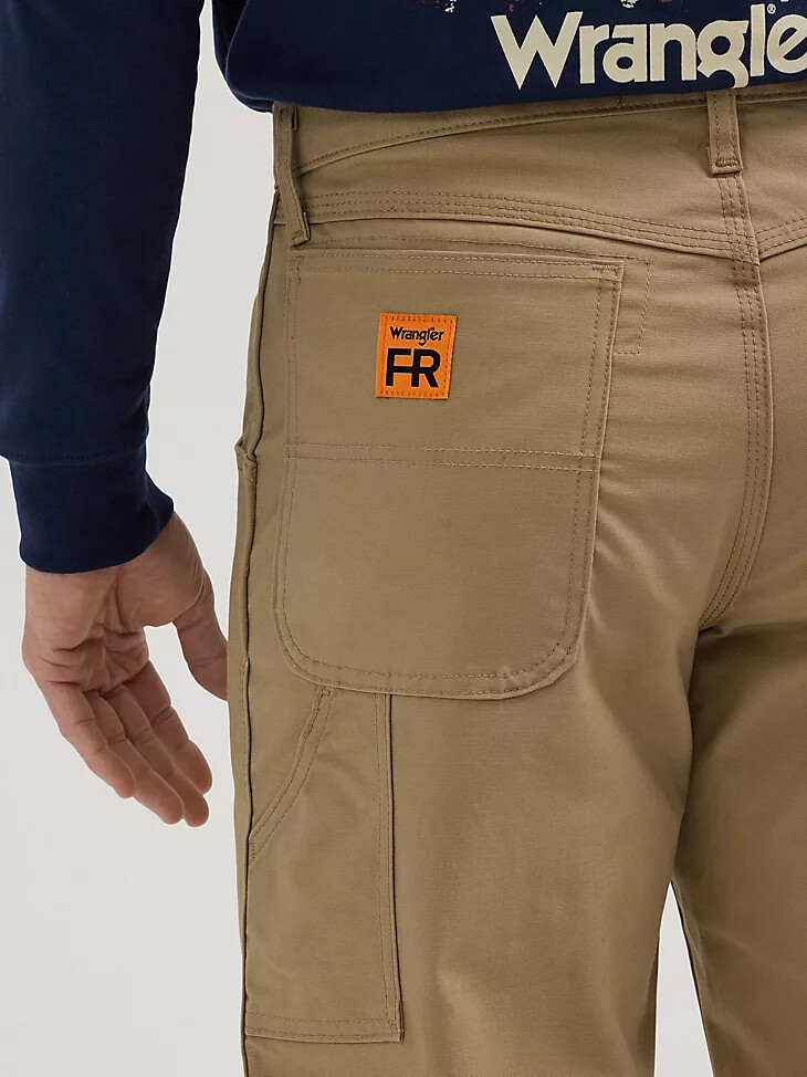 wrangler fr flammenhemmende riggs zimmermannshose khaki