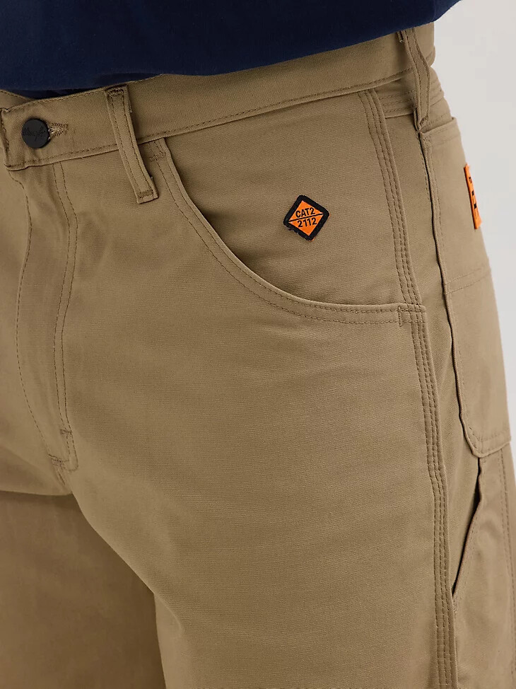 wrangler fr flammenhemmende riggs zimmermannshose khaki