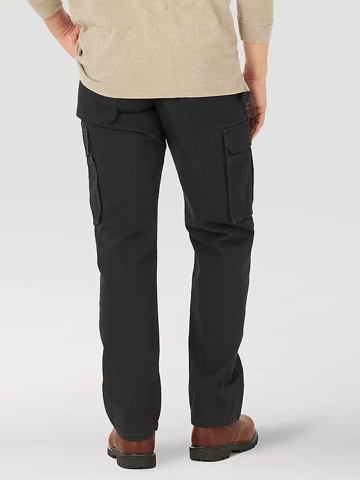 wrangler workwear cargohose schwarz
