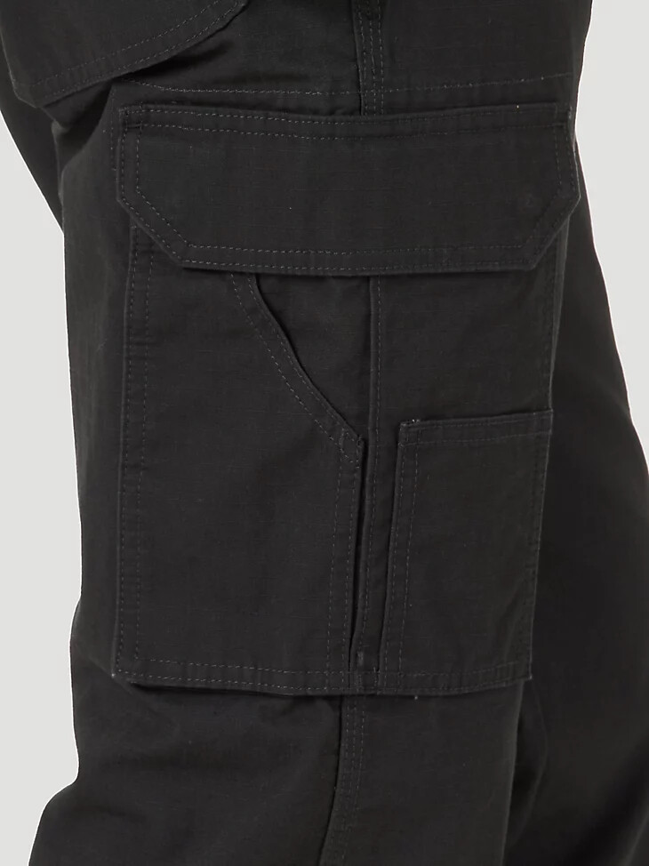 wrangler workwear cargohose schwarz