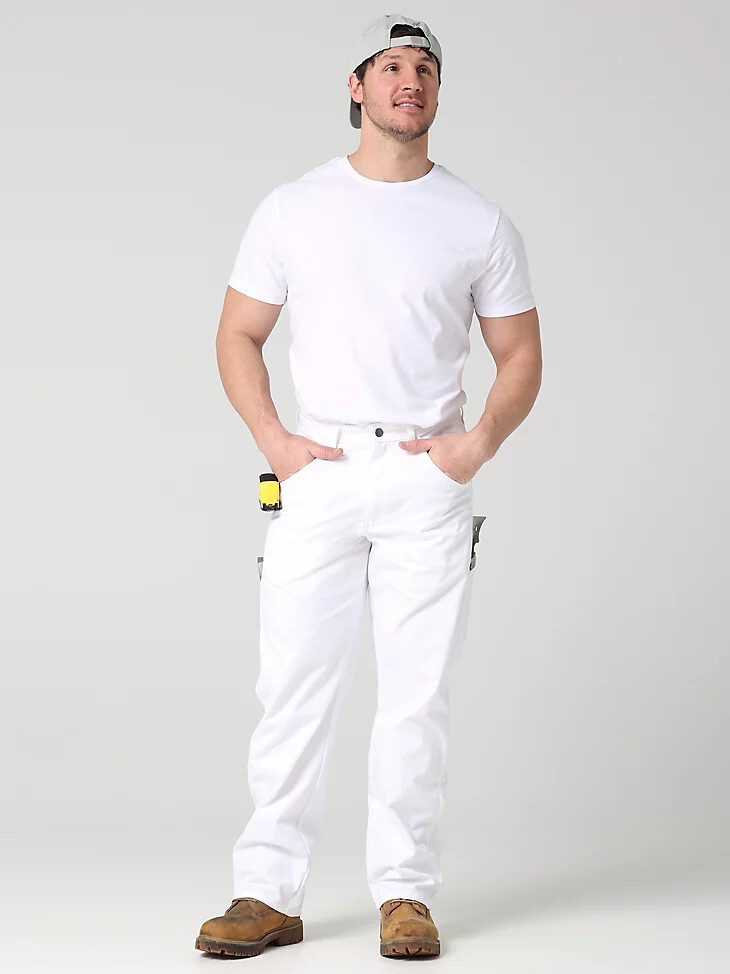wrangler arbeitskleidung malerhose strahlend weiß