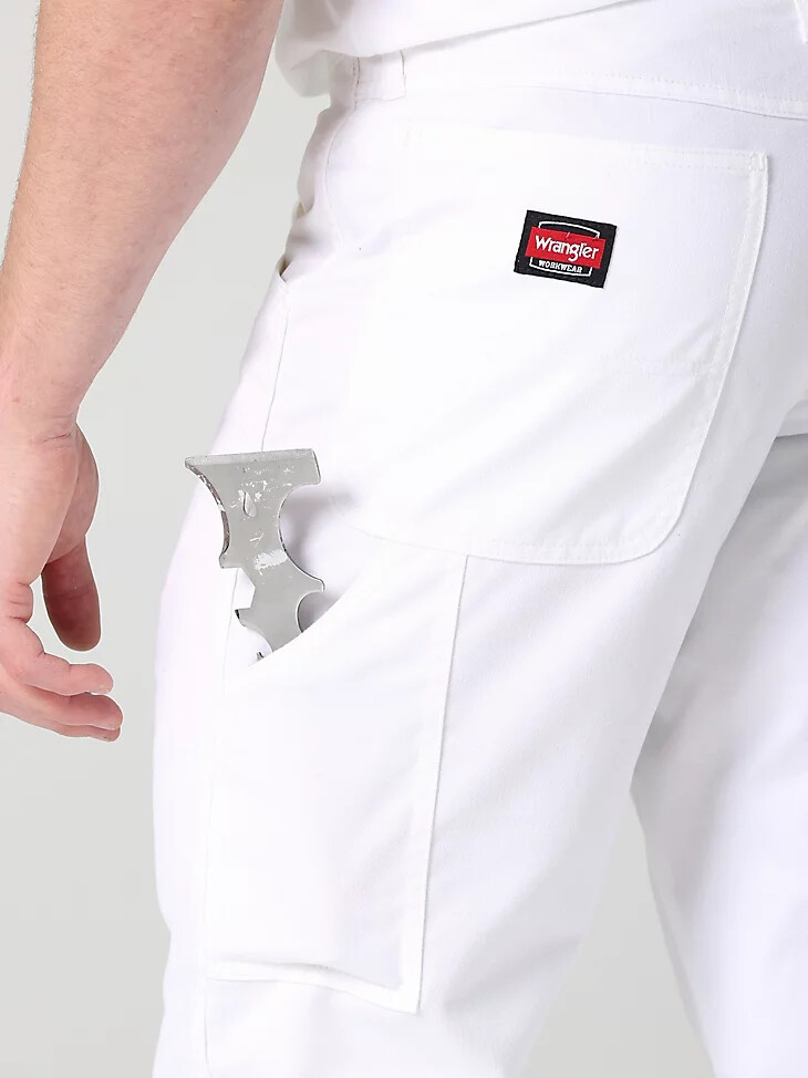 wrangler arbeitskleidung malerhose strahlend weiß