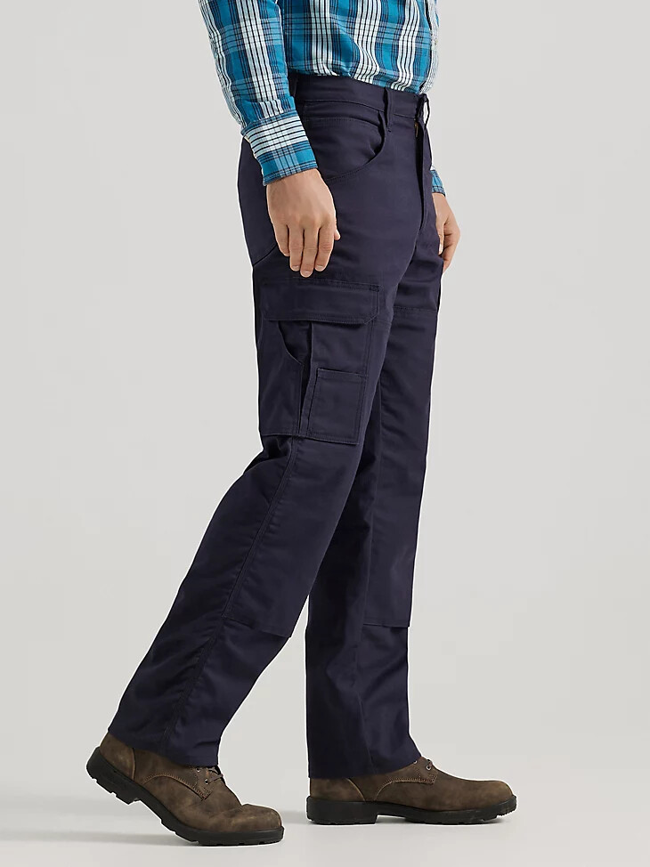 wrangler fr flammenhemmende ripstop-stretch-ranger-hose marineblau