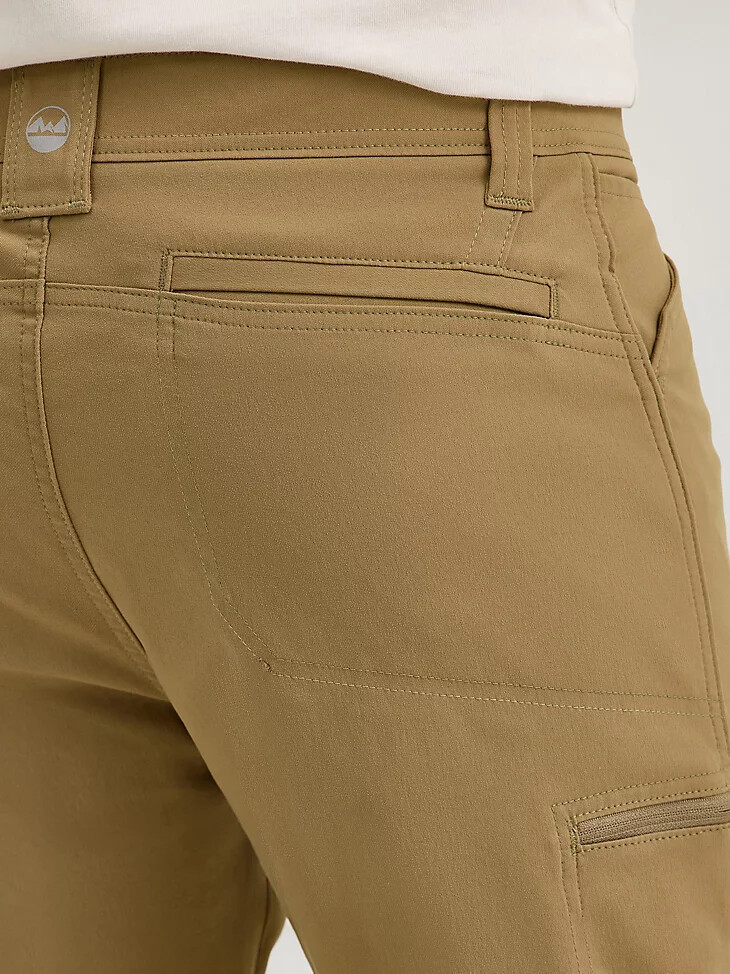 wrangler outdoor-cargohose für herren mit flexiblem bund farbe elmwood