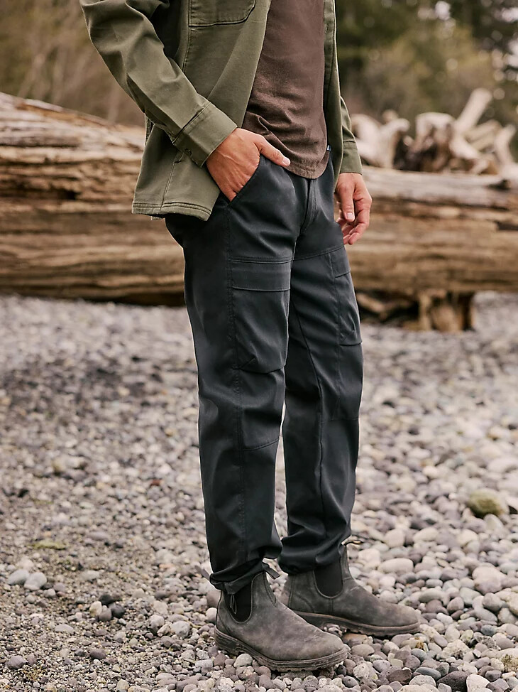 wrangler atg herren relaxed cargo pant jet black