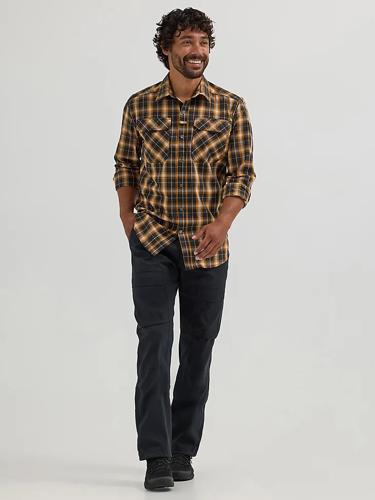 wrangler atg herren relaxed cargo pant jet black