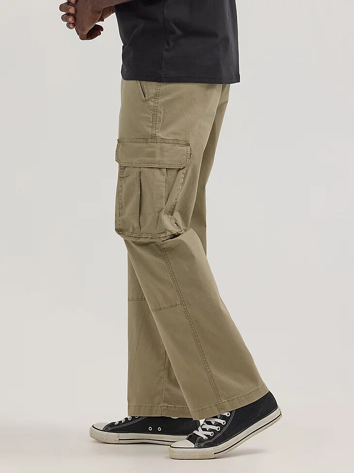 herren-cargohose aus ripstop-gewebe militär-vintage-khaki