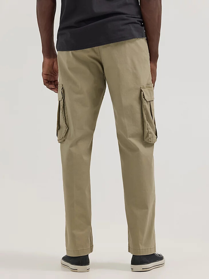 herren-cargohose aus ripstop-gewebe militär-vintage-khaki