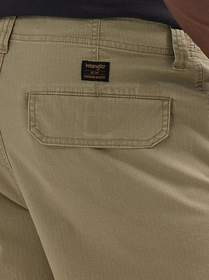 herren-cargohose aus ripstop-gewebe militär-vintage-khaki
