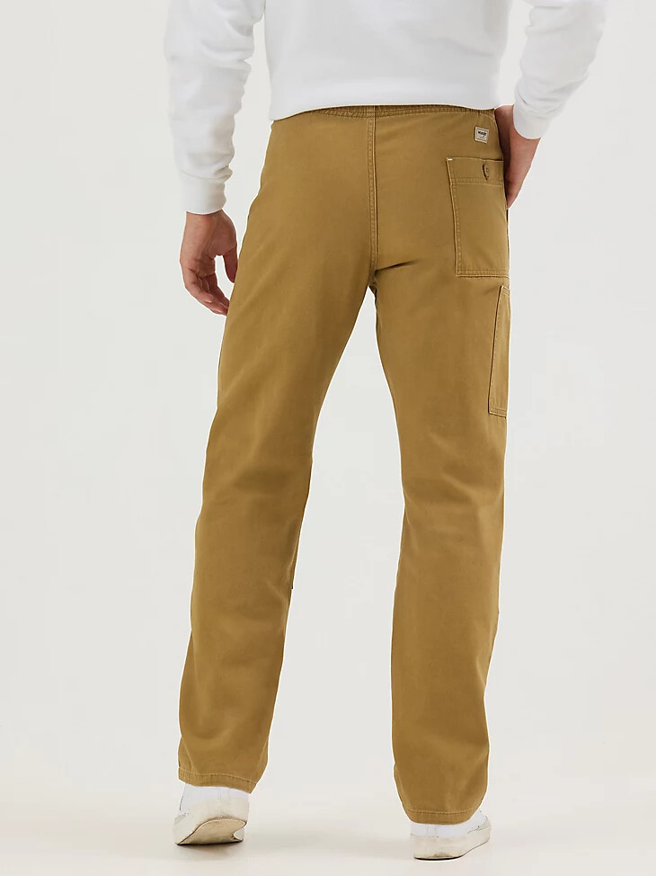 herren-utility-hose mit entspannter passform mattgold