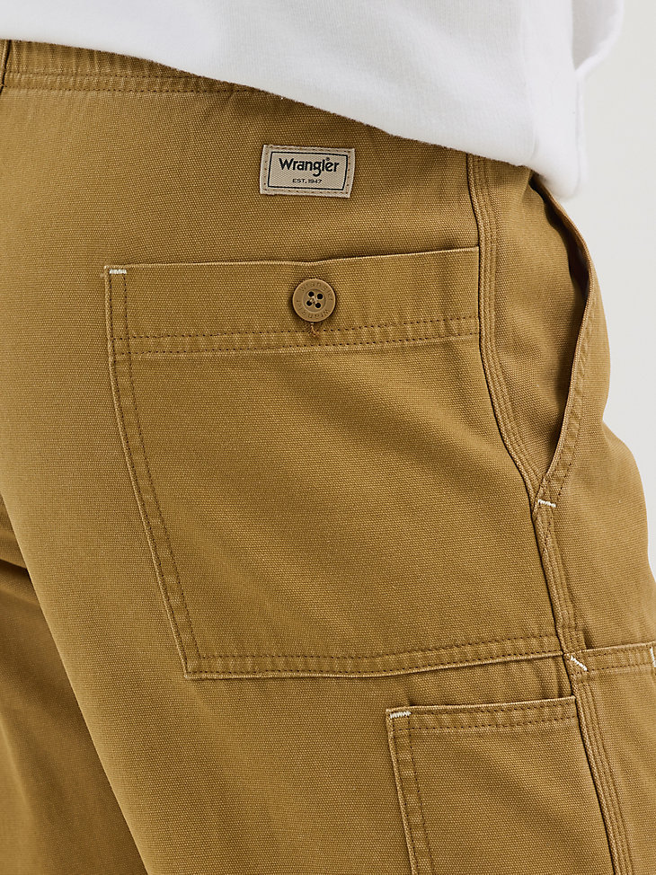 herren-utility-hose mit entspannter passform mattgold