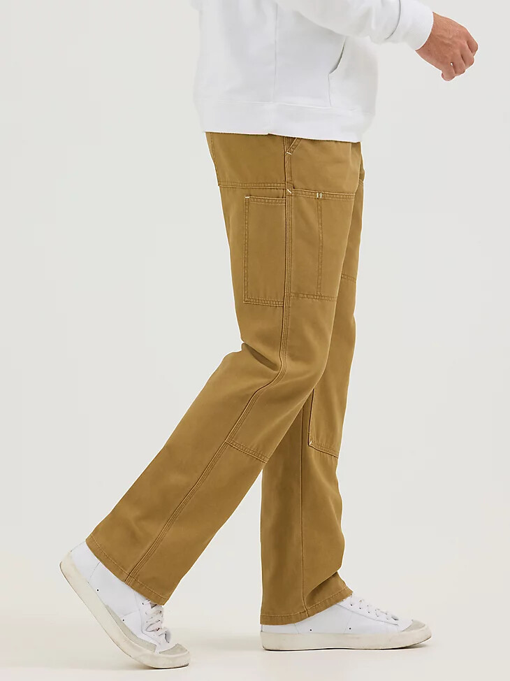 herren-utility-hose mit entspannter passform mattgold