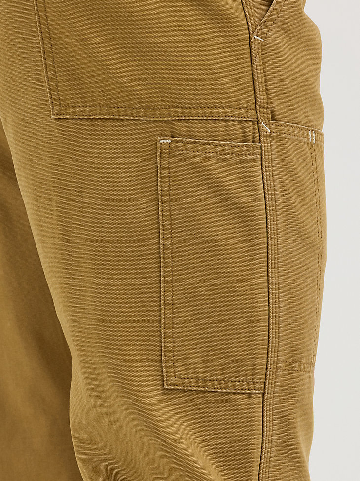 herren-utility-hose mit entspannter passform mattgold
