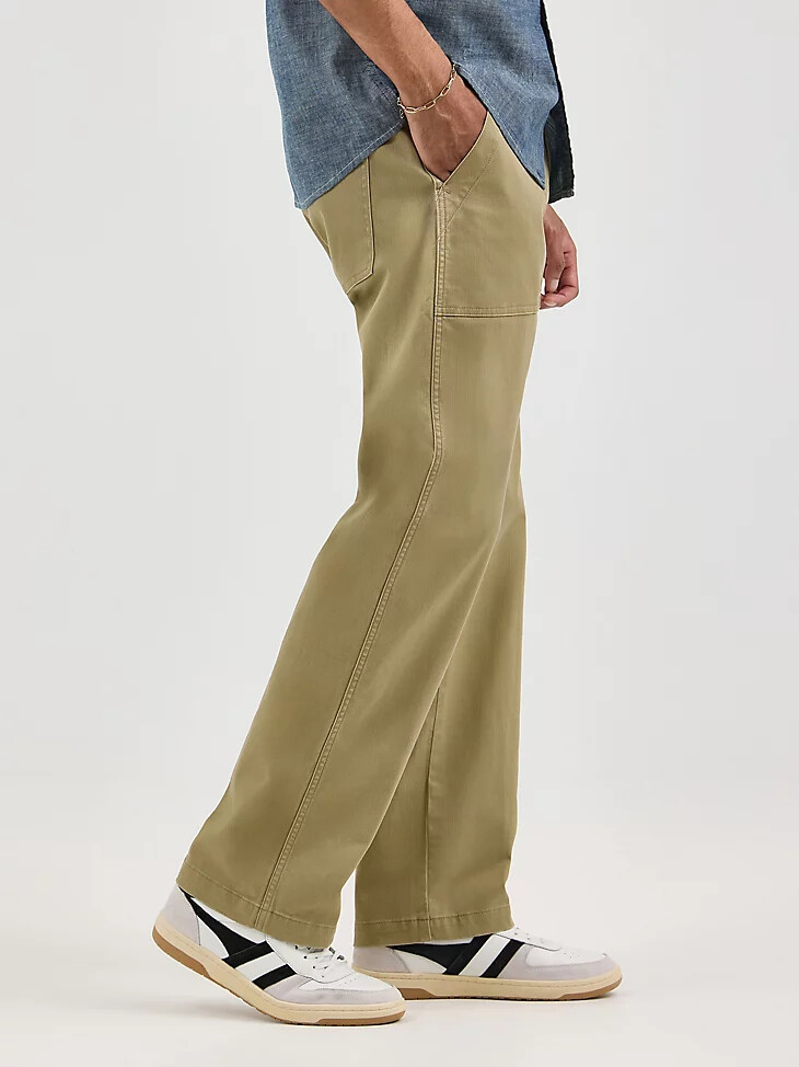 herren relaxed fatigue hose militär vintage khaki