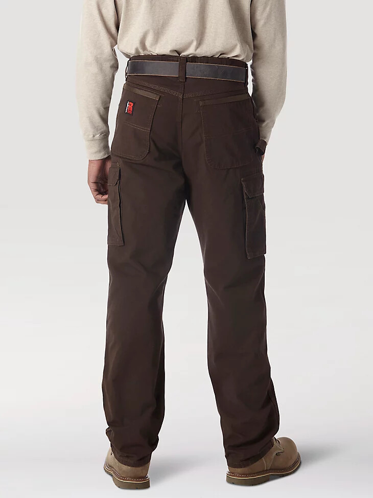 wrangler riggs workwear ripstop ranger cargohose dunkelbraun