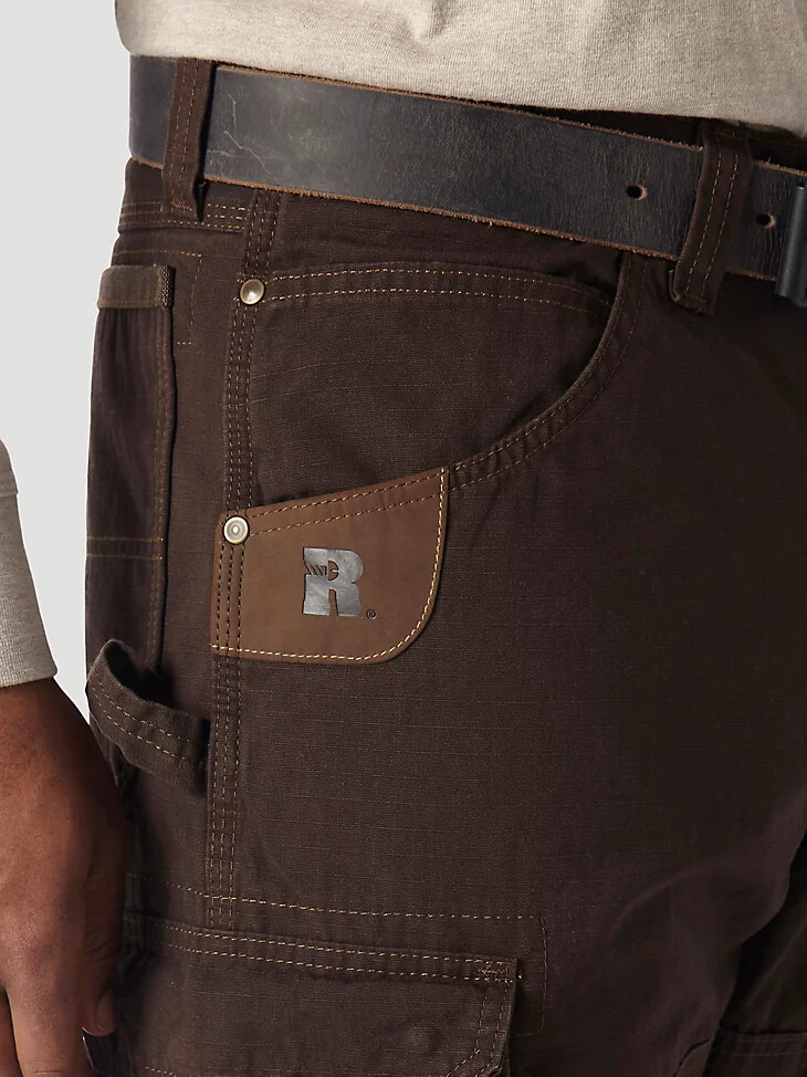 wrangler riggs workwear ripstop ranger cargohose dunkelbraun