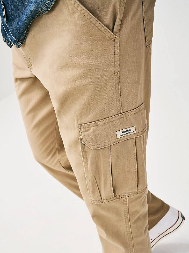 wrangler herren comfort flex waist cargo pant grain