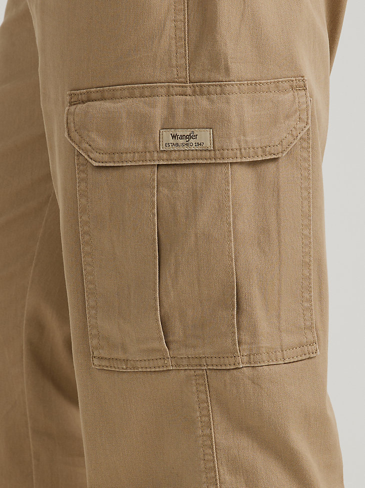 wrangler herren comfort flex waist cargo pant grain