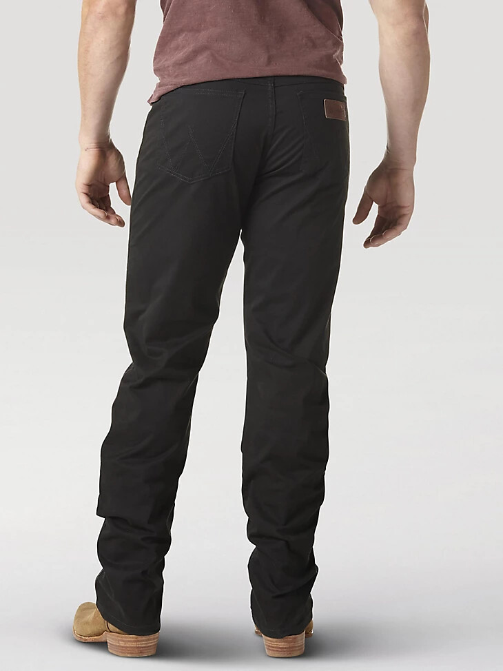 wrangler retro slim fit hose mit geradem bein für herren schwarz