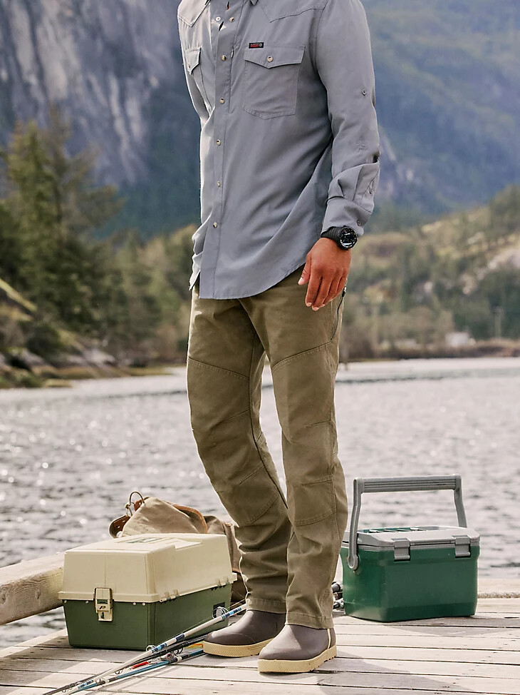 wrangler atg herren jackson utility pant sea turtle