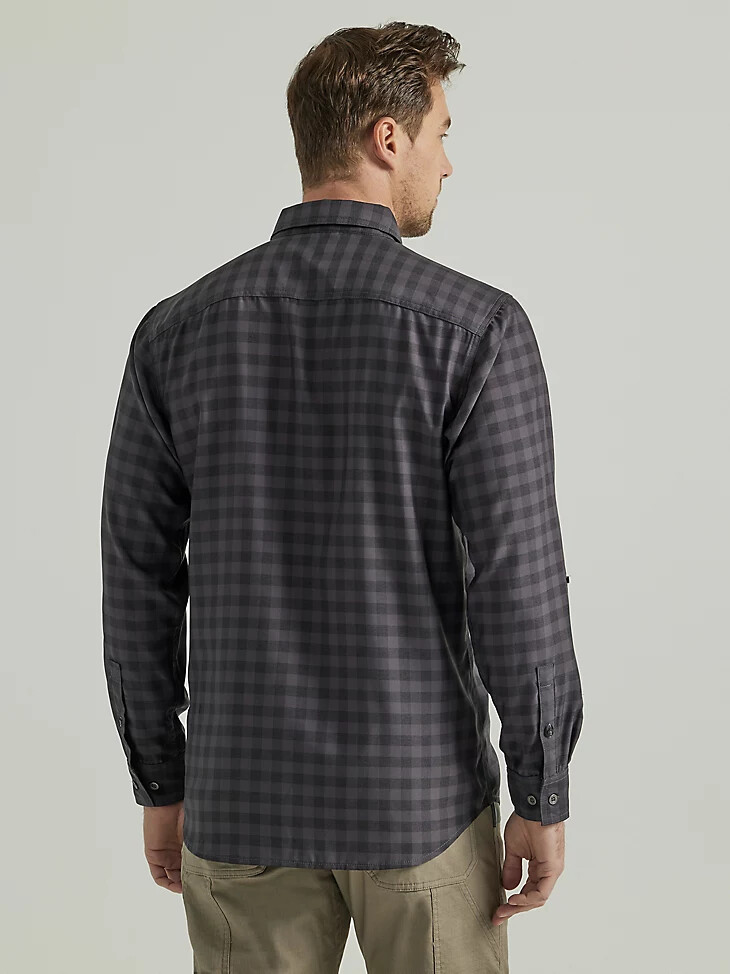wrangler riggs workwear technisches arbeitshemd grau