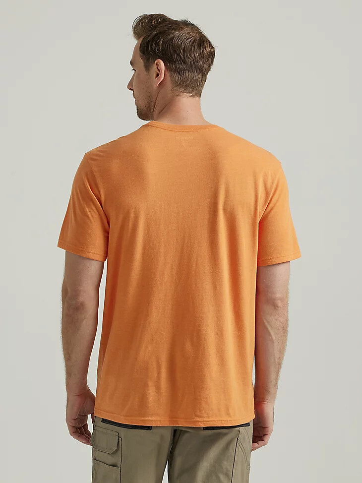 wrangler riggs workwear relaxed front graphic t-shirt harvest pumpkin