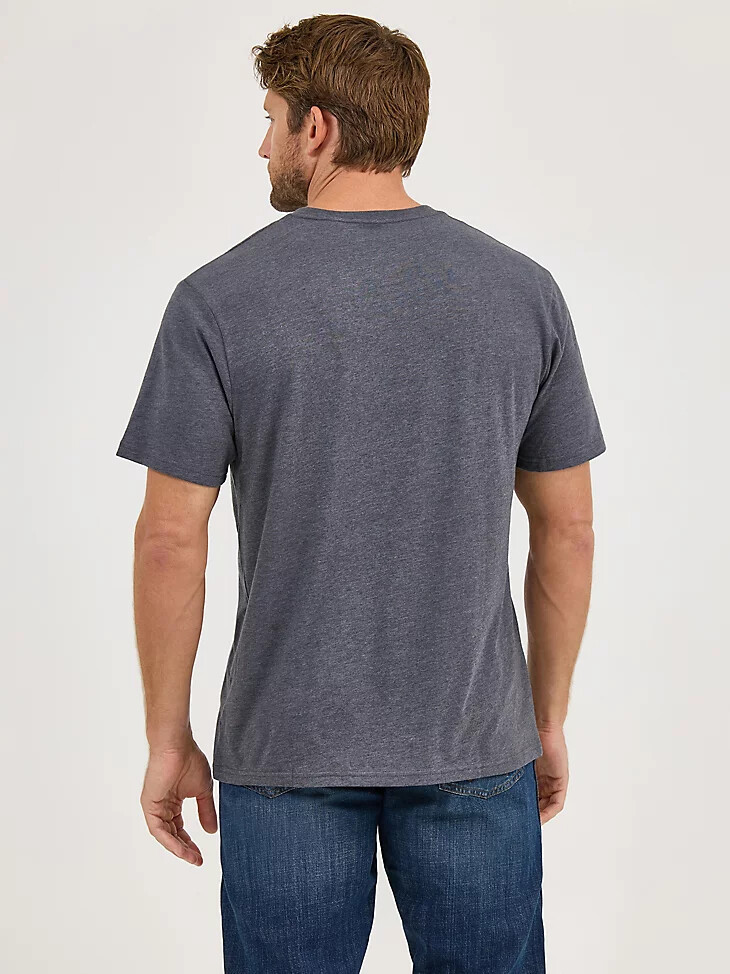 wrangler rope logo t-shirt für herren asphalt