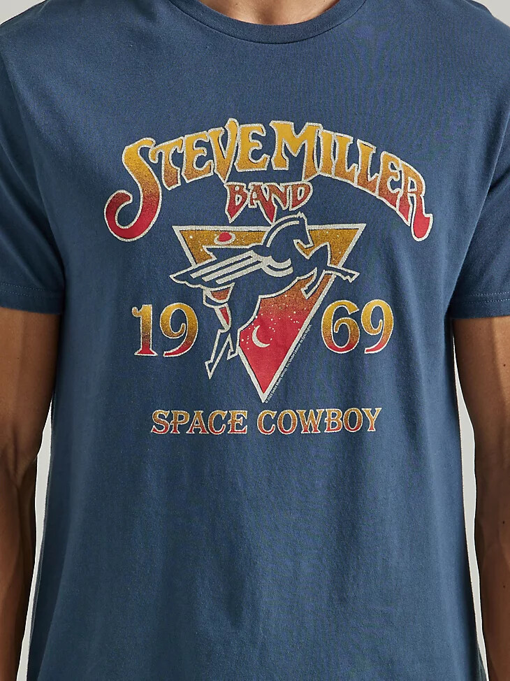 steve miller band grafik-t-shirt mitternachtsblau