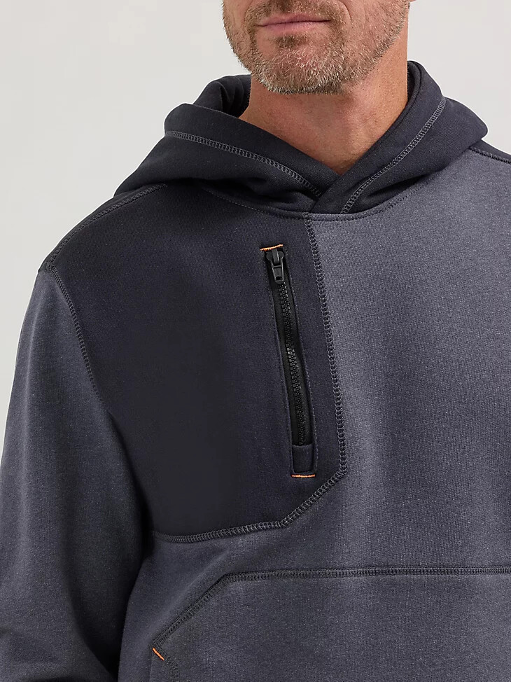 wrangler fr flammenhemmender strickhoodie blaue nächte