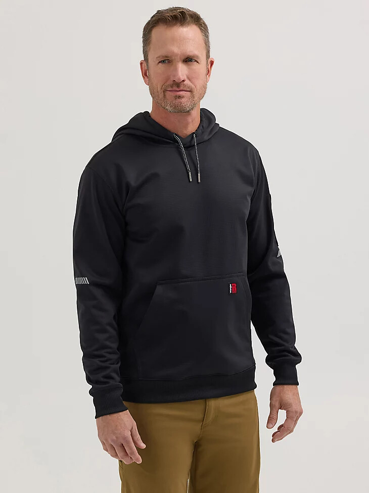 wrangler riggs workwear technischer hoodie jet black