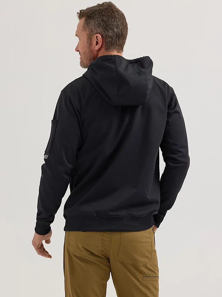 wrangler riggs workwear technischer hoodie jet black