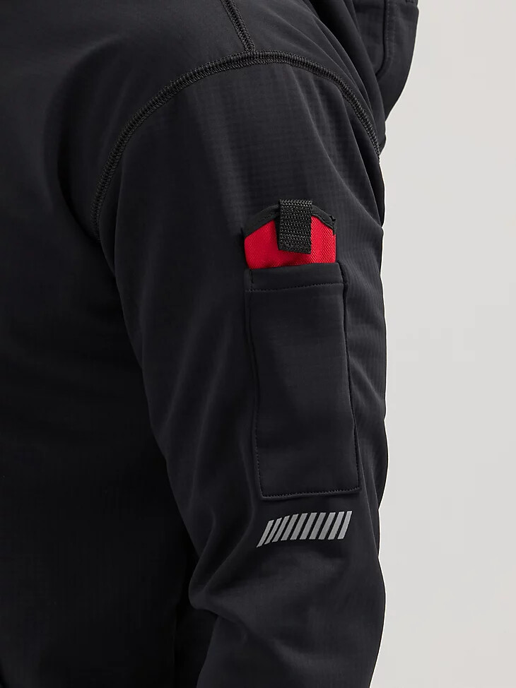 wrangler riggs workwear technischer hoodie jet black