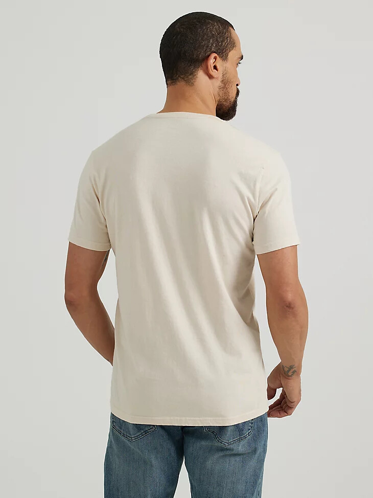 herren-t-shirt mit counting crows-grafik in haferflockenfarbe