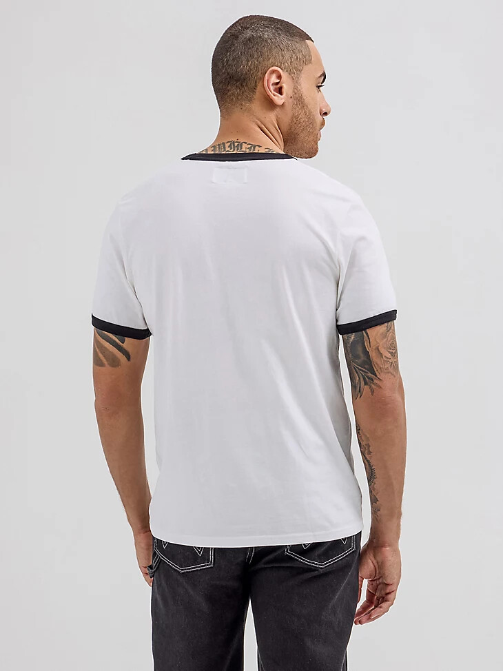 wrangler x hot wheels herren-t-shirt mit logo hellweiß