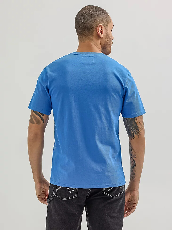 wrangler x hot wheels herren speed club t-shirt blau